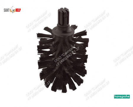 Сменная щетка для ершика без ручки, черная Hansgrohe 40068000